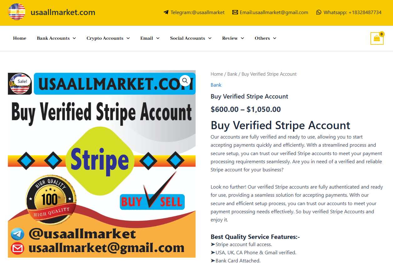 Buy Verified Stripe Accounts