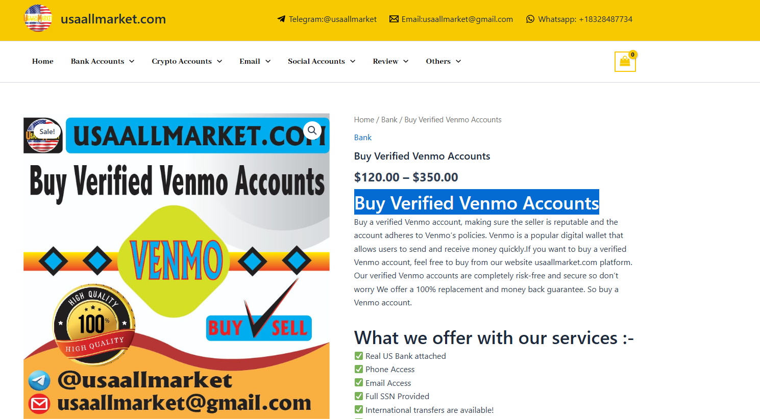 Buy Verified Venmo Accounts