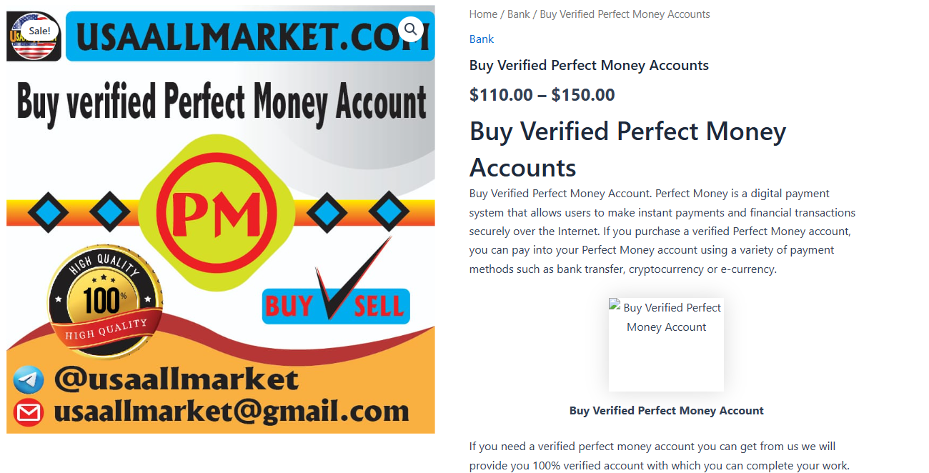 Buy Verified Perfect Money Accounts
