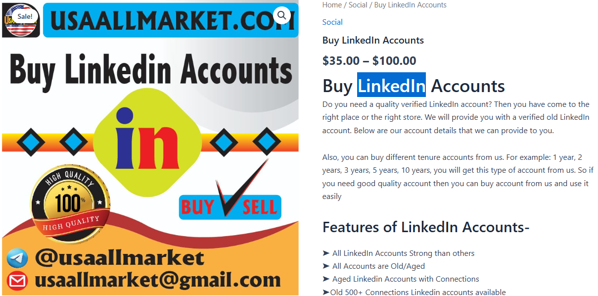 Buy LinkedIn Accounts